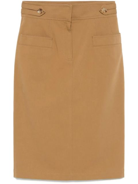 Chloé twill midi skirt - Brown - zdjęcie produktu nr 1