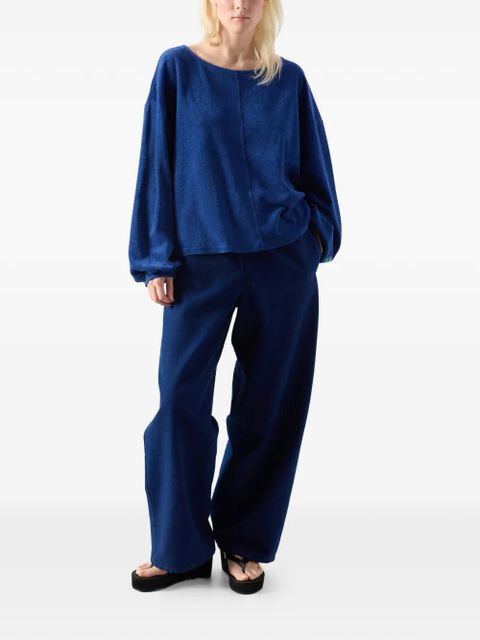 American Vintage Fuxow long-sleeve cotton sweatshirt - Blue - zdjęcie produktu nr 2