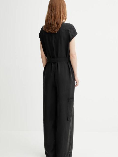 Marc O'Polo kombinezon kolor czarny z dekoltem okrągłym 506097590007