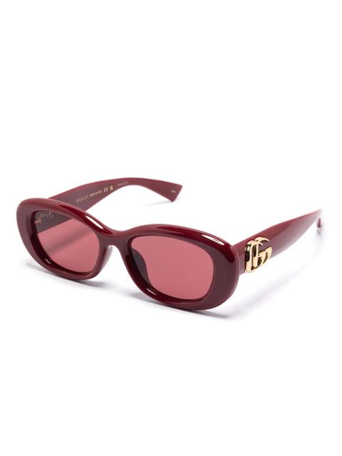 Gucci Eyewear oval-frame sunglasses - Red