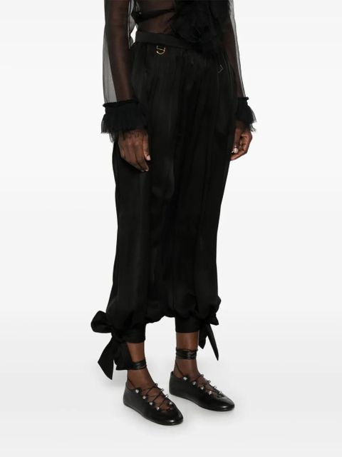 Chloé georgette-crepe culottes - Black