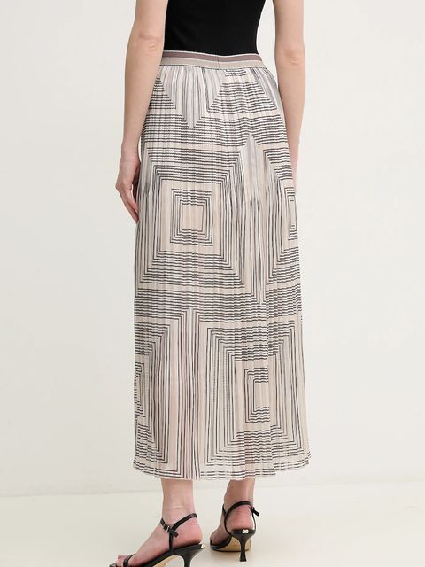 Marc Aurel spódnica kolor beżowy midi rozkloszowana 2200-1013-93383