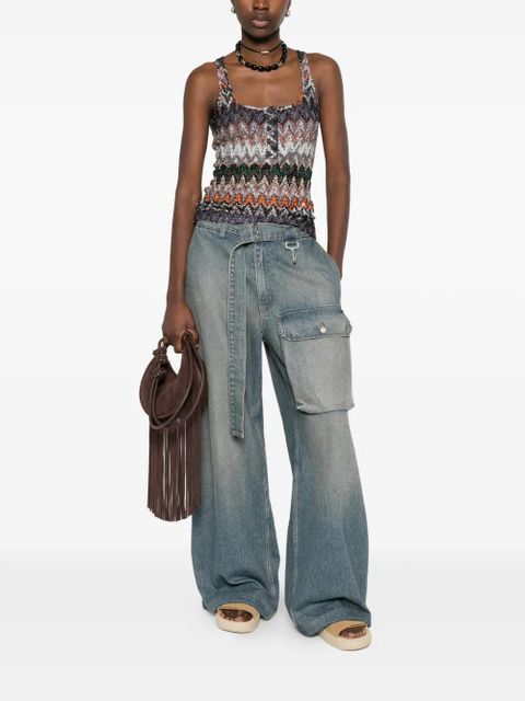 Missoni buttoned patterned tank top - Brown - zdjęcie produktu nr 2