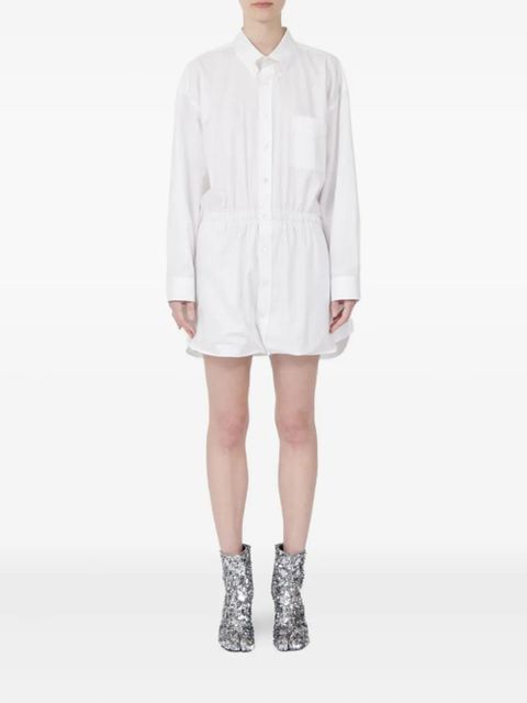 Maison Margiela elasticated-waist cotton shirt - White - zdjęcie produktu nr 2