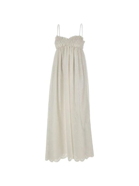 Faithfull the Brand Etta ruffled A-line dress - Neutrals - zdjęcie produktu nr 1