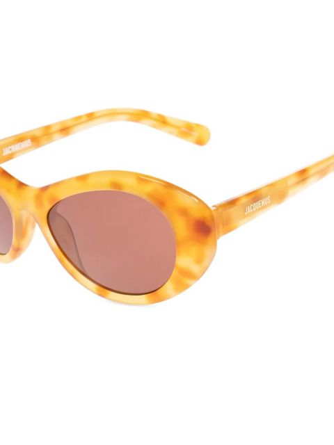 Jacquemus oval-frame sunglasses - Yellow - zdjęcie produktu nr 2
