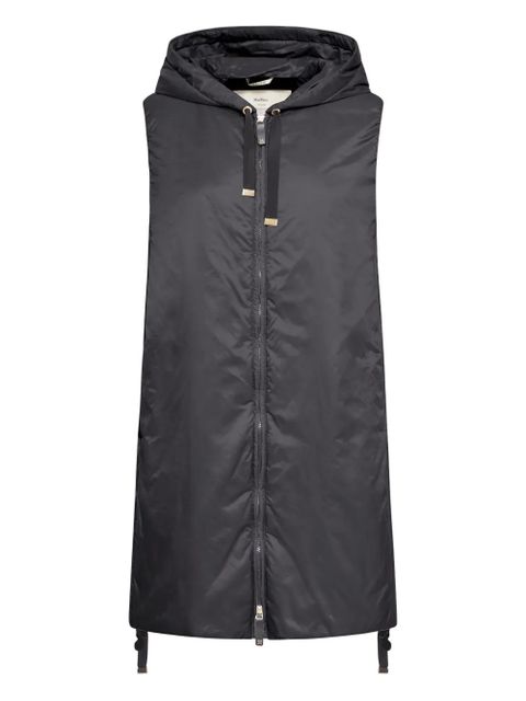 Max Mara hooded drawstring gilet - Black - zdjęcie produktu nr 1