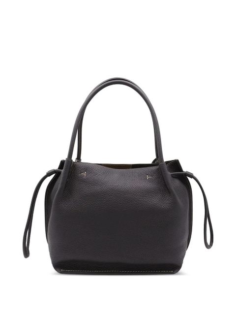 Tod's drawstring leather tote bag - Black - zdjęcie produktu nr 2