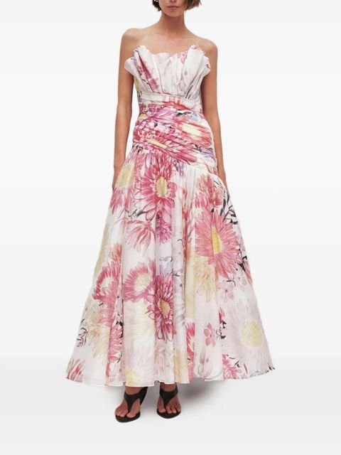 Aje Reflector floral-print maxi dress - White - zdjęcie produktu nr 2