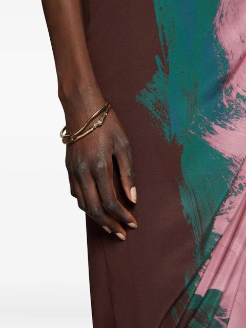 DRIES VAN NOTEN rhinestone-embellished cuff bracelets - Gold - zdjęcie produktu nr 2