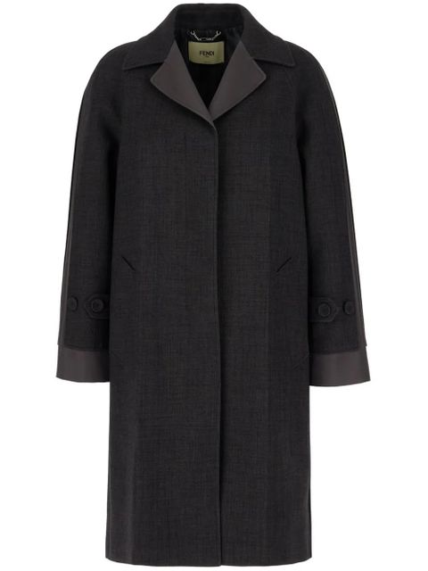 FENDI concealed fastening coat - Grey - zdjęcie produktu nr 1