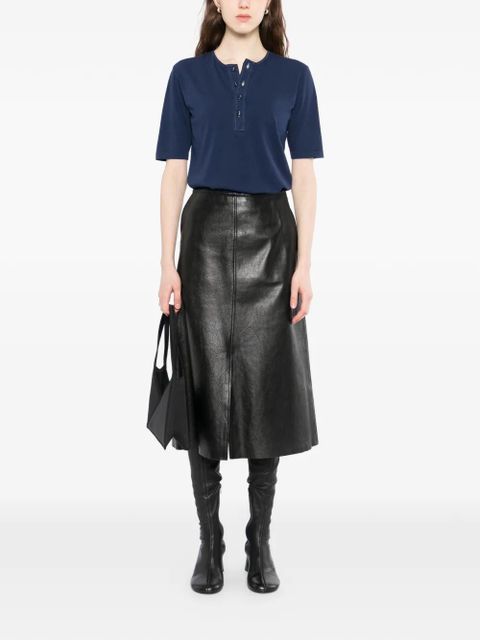 Maison Margiela button short-sleeve t-shirt - Blue - zdjęcie produktu nr 2