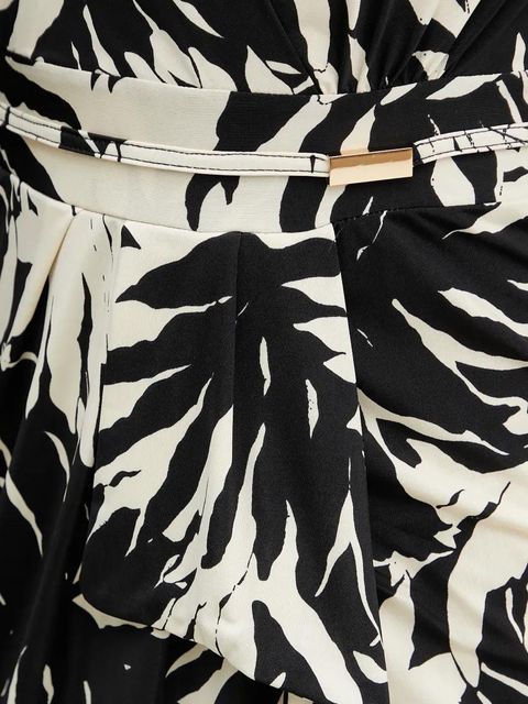 Morgan sukienka RAROSA kolor czarny mini prosta RAROSA