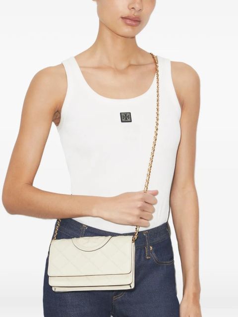 Tory Burch small Fleming soft shoulder bag - White - zdjęcie produktu nr 2