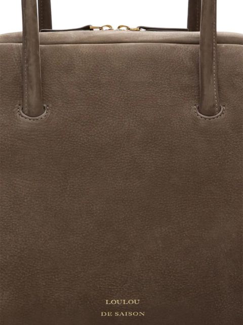 LouLou de Saison Aaja suede zip tote bag - Brown - zdjęcie produktu nr 2