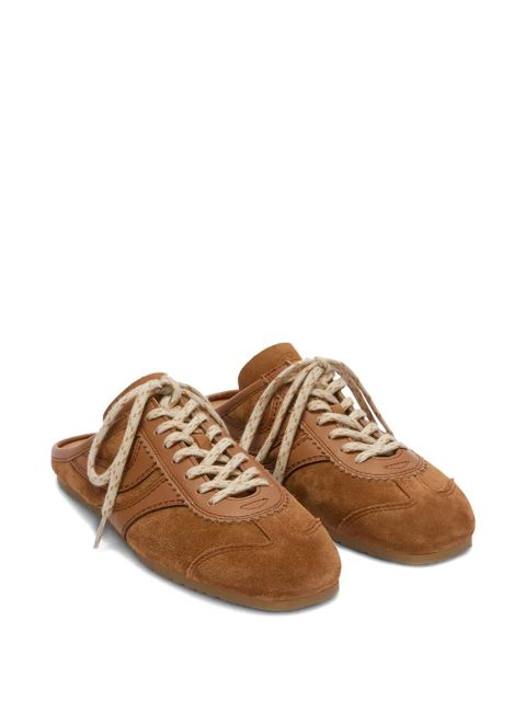 DRIES VAN NOTEN suede sneakers - Brown - zdjęcie produktu nr 2