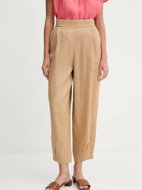 United Colors of Benetton spodnie lniane - zdjęcie produktu nr 1