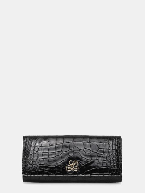 Luisa Spagnoli kopertówka skórzana kolor czarny 542509 - zdjęcie produktu nr 1