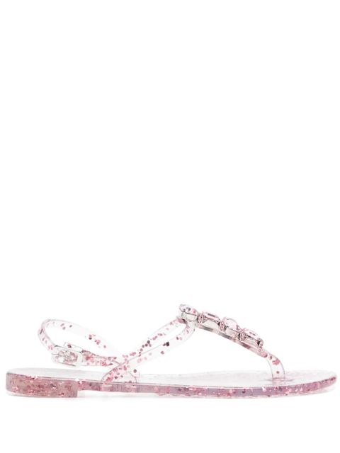 Casadei crustal-embellished jelly sandals - Pink - zdjęcie produktu nr 1