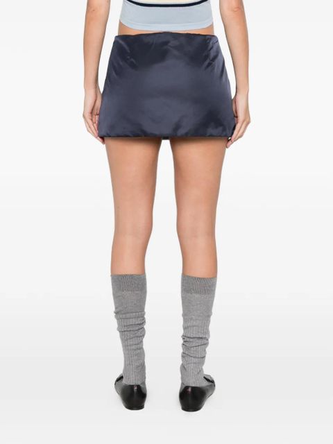 Miu Miu zip-pocket mini skirt - Blue