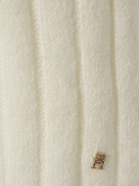 Tommy Hilfiger szalik damski kolor beżowy gładki AW0AW16655