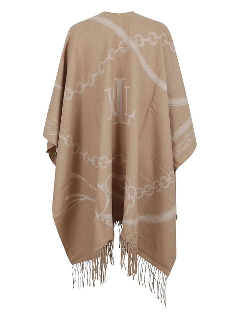 Lauren Ralph Lauren chain-pattern cape - Neutrals