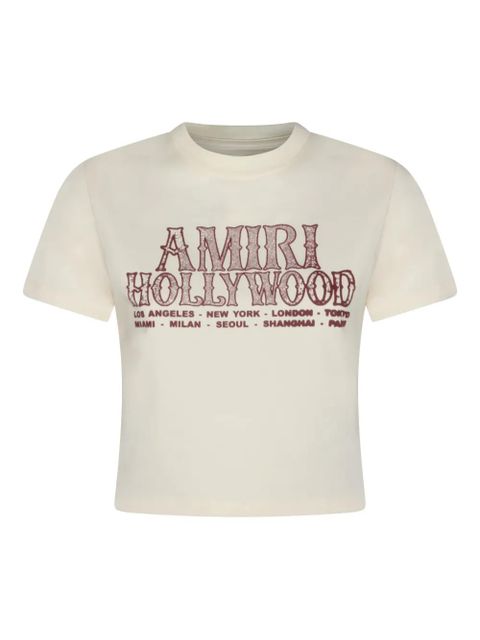 AMIRI Hollywood-print T-shirt - Neutrals - zdjęcie produktu nr 1