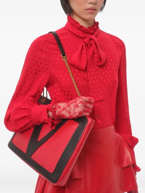 Valentino Garavani logo-embellished tote bag - Red - zdjęcie produktu nr 2