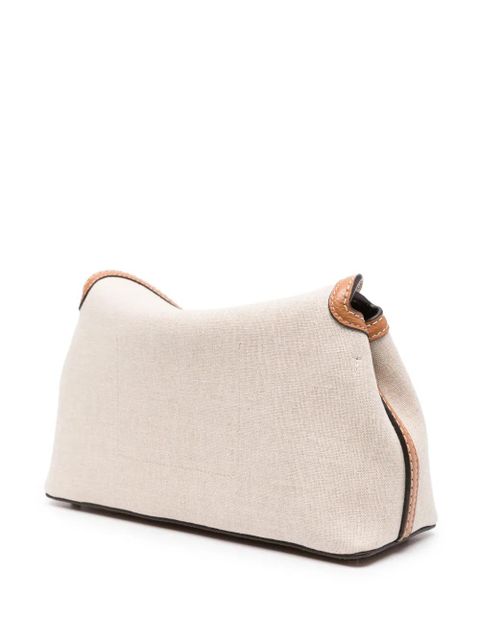TOTEME T-Lock clutch bag - Neutrals