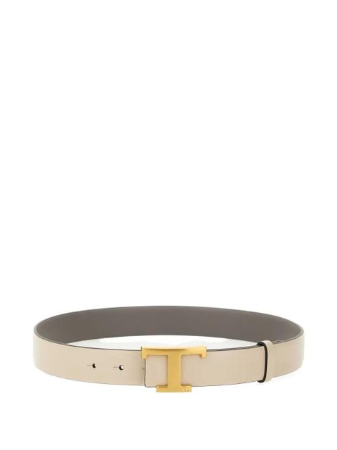 Tod's logo-buckle belt - Neutrals
