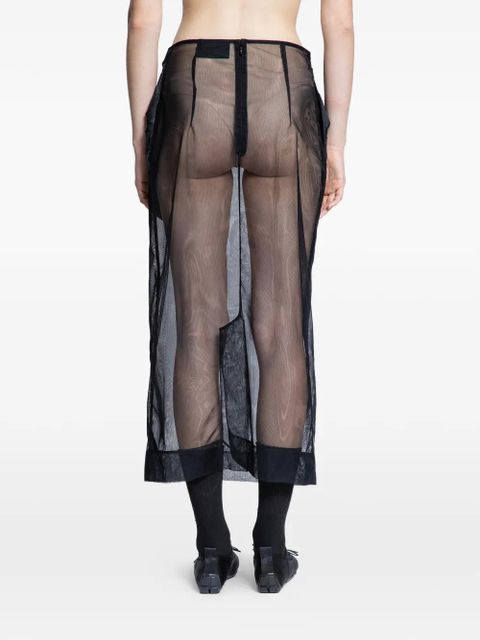 Simone Rocha brocade bow waist skirt - Black