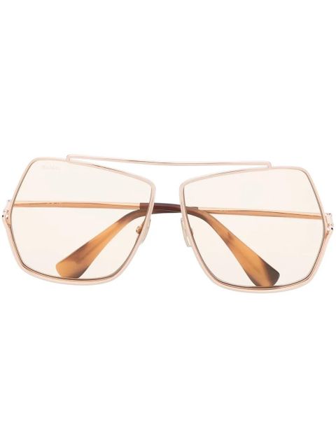 Max Mara Eyewear Elsa oversized-frame sunglasses - Brown - zdjęcie produktu nr 1