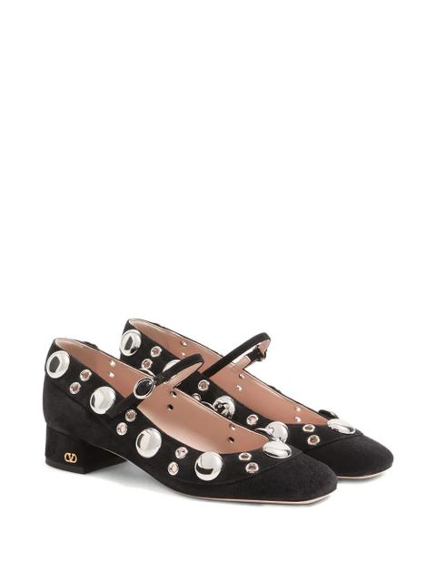 Valentino Garavani 30mm Nellcôte ball-stud Mary-Jane pumps - Black - zdjęcie produktu nr 2