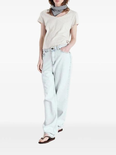 American Vintage Sonoma raw-edge T-shirt - Neutrals