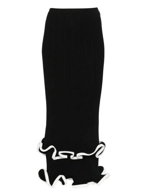 Simkhai ruffled midi skirt - Black - zdjęcie produktu nr 1