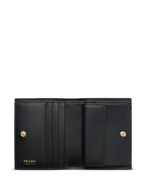 Prada small textured leather wallet - Black