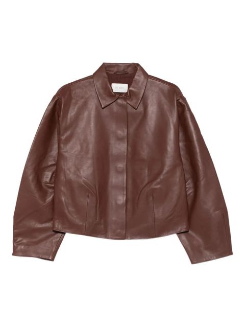 St. Agni Cocoon leather jacket - Brown - zdjęcie produktu nr 1