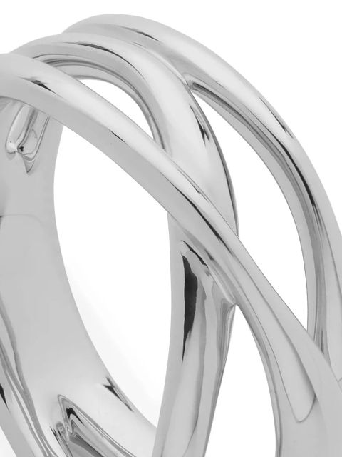 Monica Vinader Nura cross over ring - Silver - zdjęcie produktu nr 2