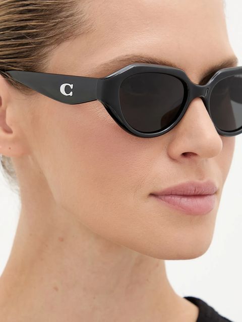 Coach okulary przeciwsłoneczne damskie kolor czarny 0HC8433U