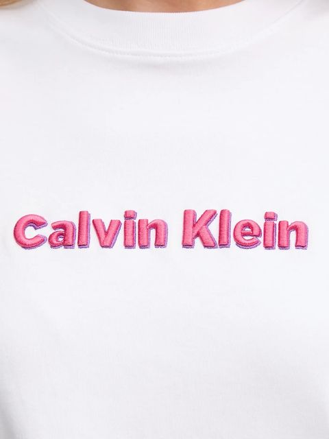 Calvin Klein Jeans t-shirt bawełniany damski kolor biały LV047D205G - zdjęcie produktu nr 2