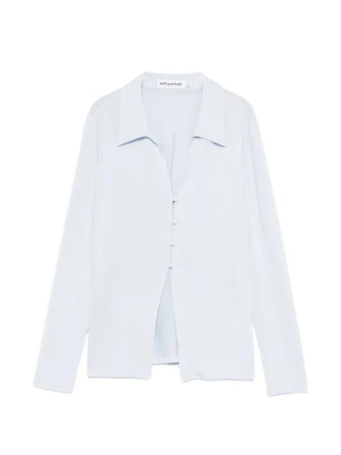 Self-Portrait long-sleeve shirt - Blue - zdjęcie produktu nr 1