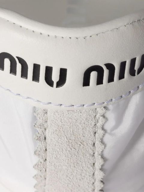 Miu Miu Plume lace-up sneakers - White