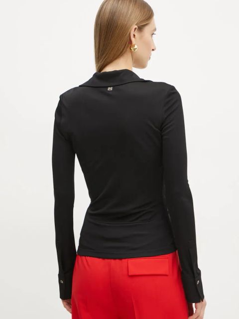 Marciano Guess bluzka ILARY damska kolor czarny gładka 5RGP00 6295A