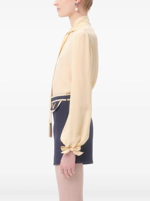 Valentino Garavani crepe de chine shirt - Yellow