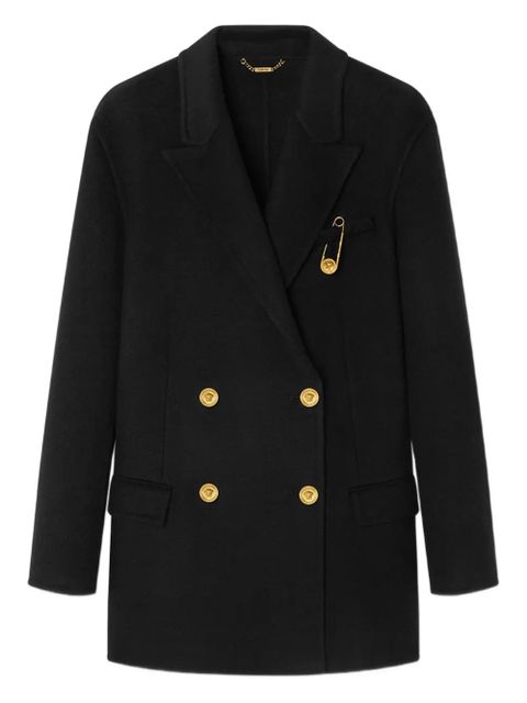 Versace double-breasted coat - Black - zdjęcie produktu nr 1