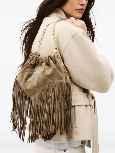 Ba&Sh June fringe-detail shoulder bag - Brown - zdjęcie produktu nr 2