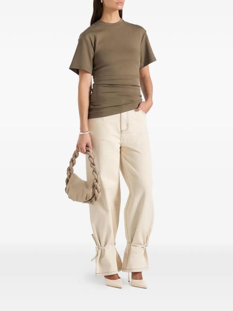 Manière De Voir Pauline ruched asymmetric T-shirt - Green - zdjęcie produktu nr 2