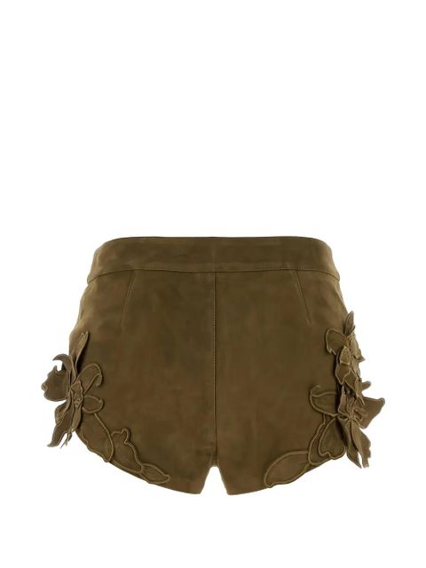 ISABEL MARANT Kevana floral-appliqué shorts - Green - zdjęcie produktu nr 2