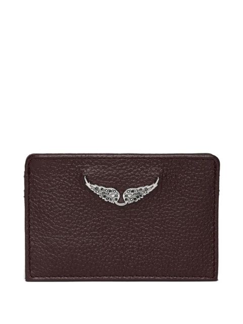 Zadig&Voltaire leather logo-plaque cardholder - Brown - zdjęcie produktu nr 1