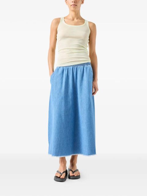 American Vintage Izeway elasticated-waistband skirt - Blue - zdjęcie produktu nr 2